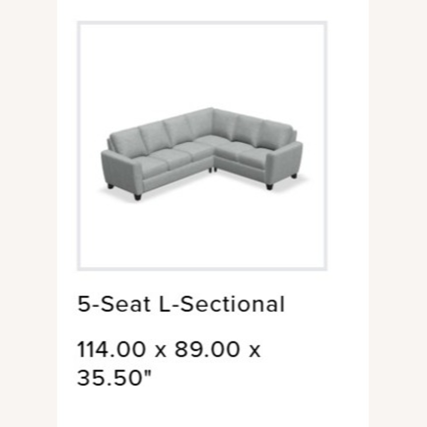 Palliser Creighton Leather 5-Seat L-Sectional - image-7