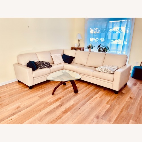 Used Palliser Creighton Leather 5-Seat L-Sectional for sale on AptDeco