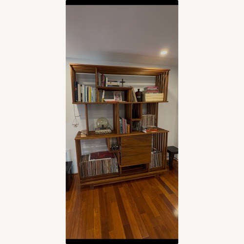 Used Custom Black Walnut Bookshelf by CJD for sale on AptDeco