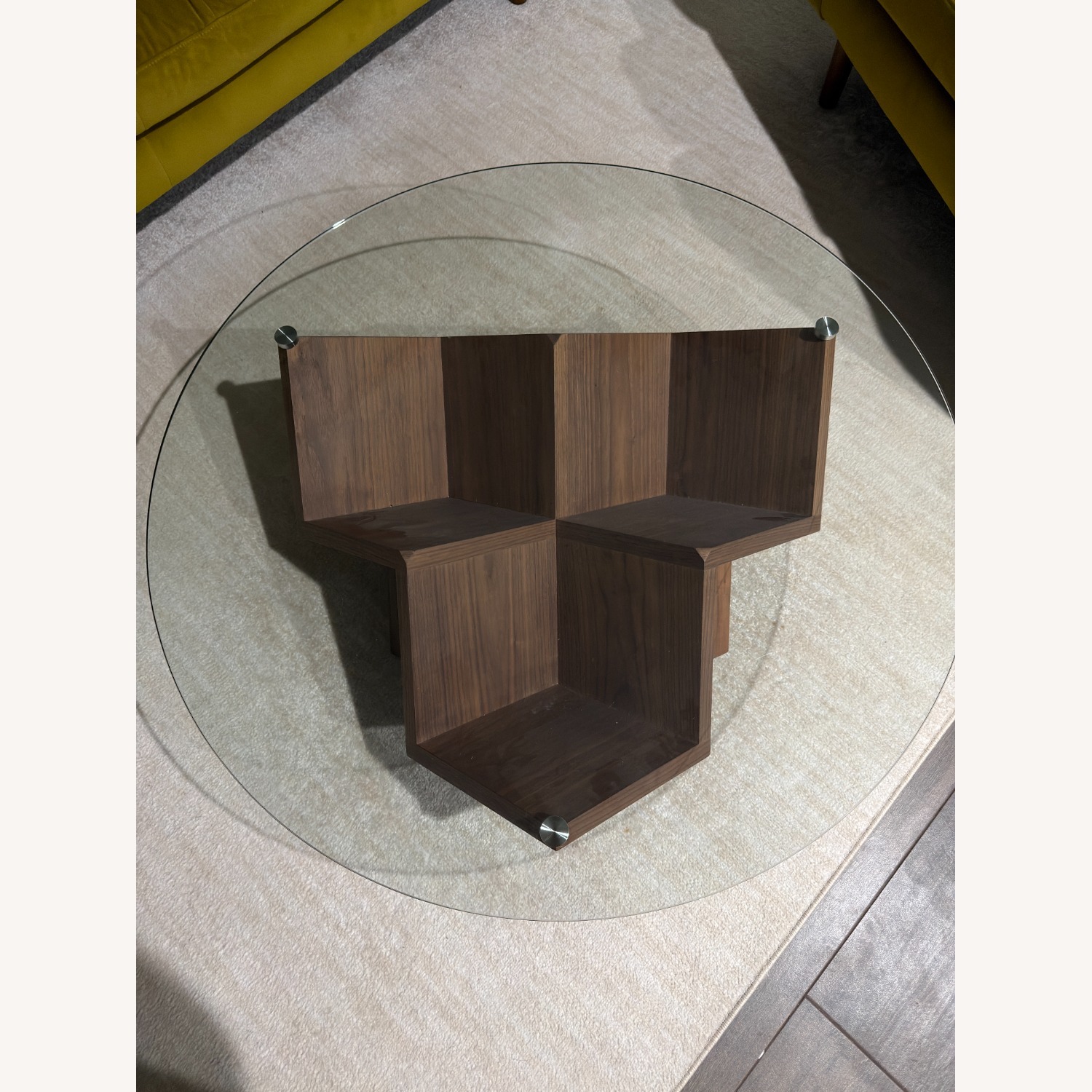 Castlery Cupid Glass Wooden Coffee Table - image-4