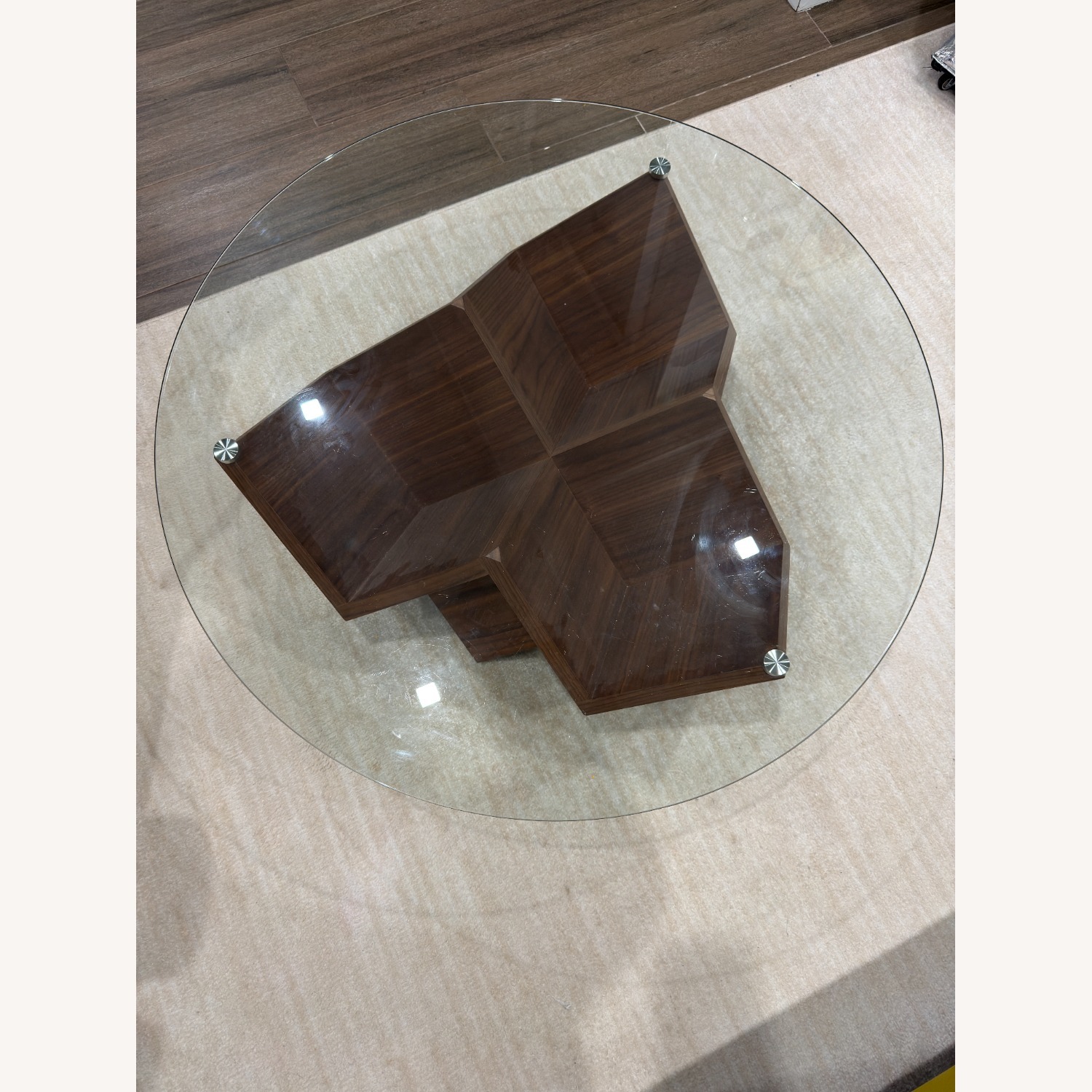 Castlery Cupid Glass Wooden Coffee Table - image-3