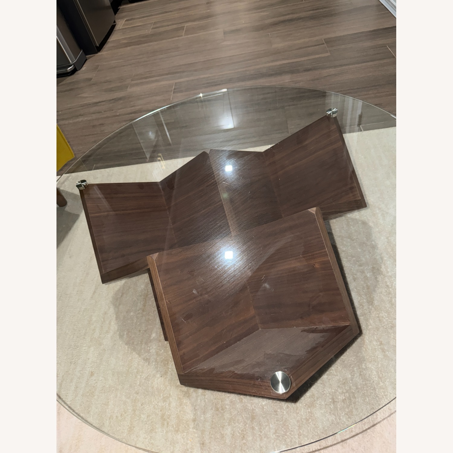 Castlery Cupid Glass Wooden Coffee Table - image-5