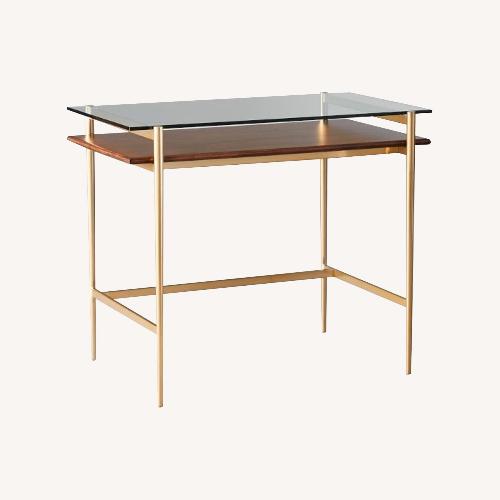 Used West Elm Mid Century Art Wood & Metal Desk for sale on AptDeco