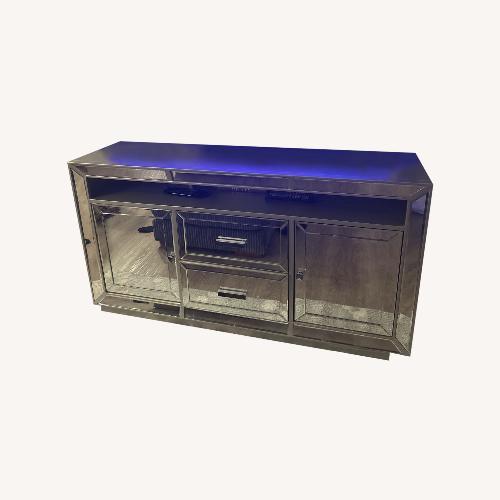 Used Bob's Discount Furniture Wood Media Storage for sale on AptDeco