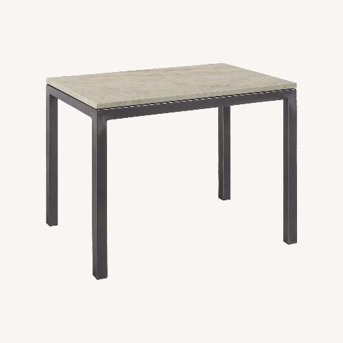 Used Room & Board Parsons White Marble Side Table for sale on AptDeco