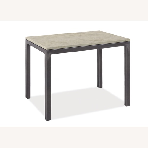 Used Room & Board Parsons White Marble Side Table for sale on AptDeco