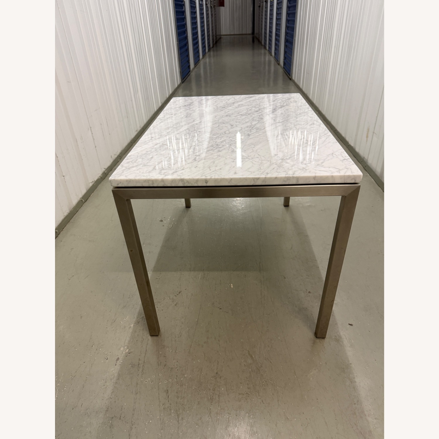 Room & Board Parsons White Marble Side Table - image-1