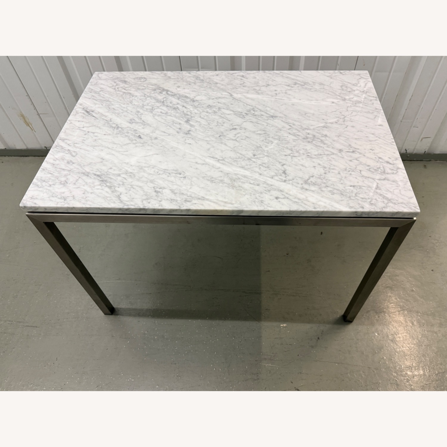 Room & Board Parsons White Marble Side Table - image-2