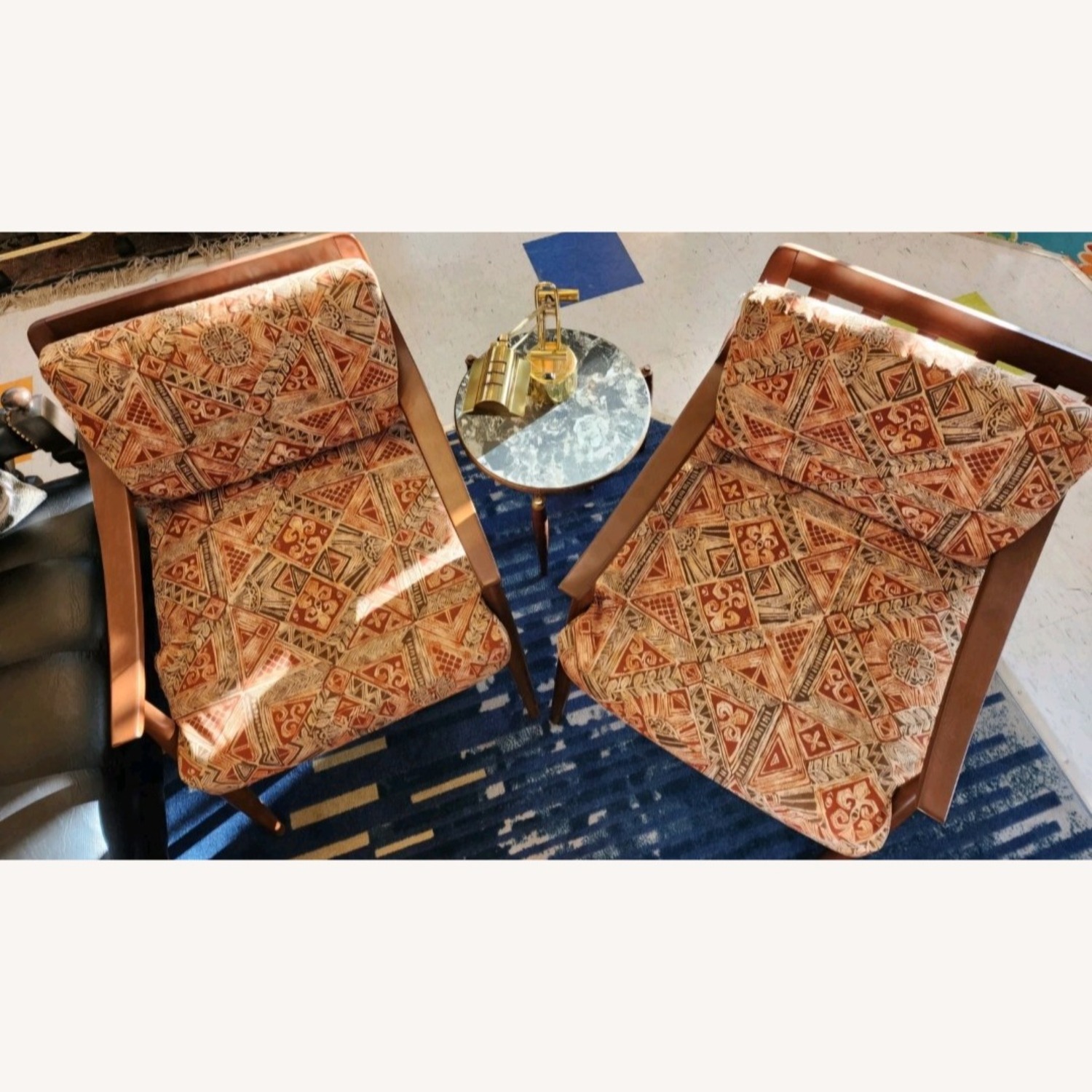 Pair Of 1950s Danish Walnut Lounge Chairs - image-3