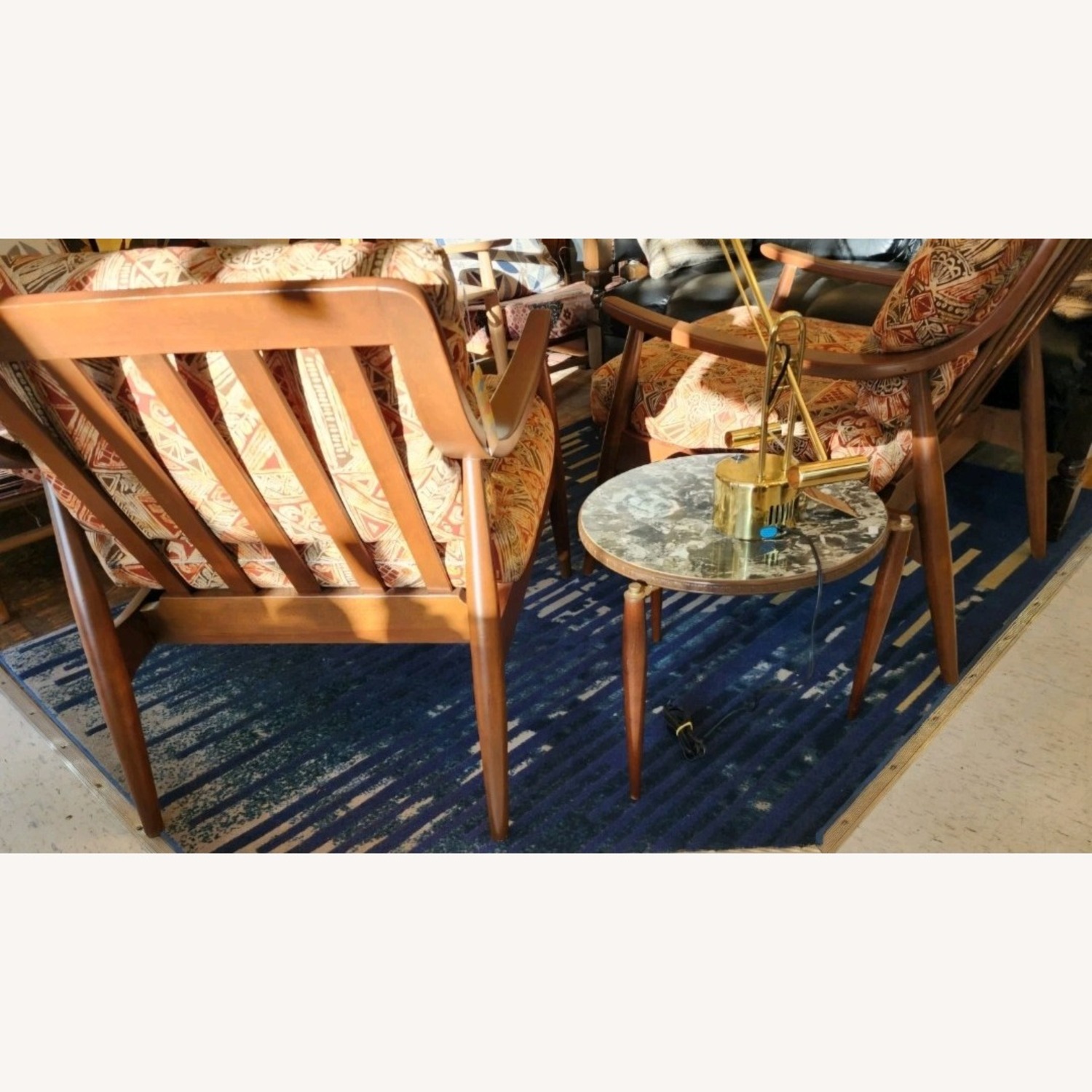 Pair Of 1950s Danish Walnut Lounge Chairs - image-5