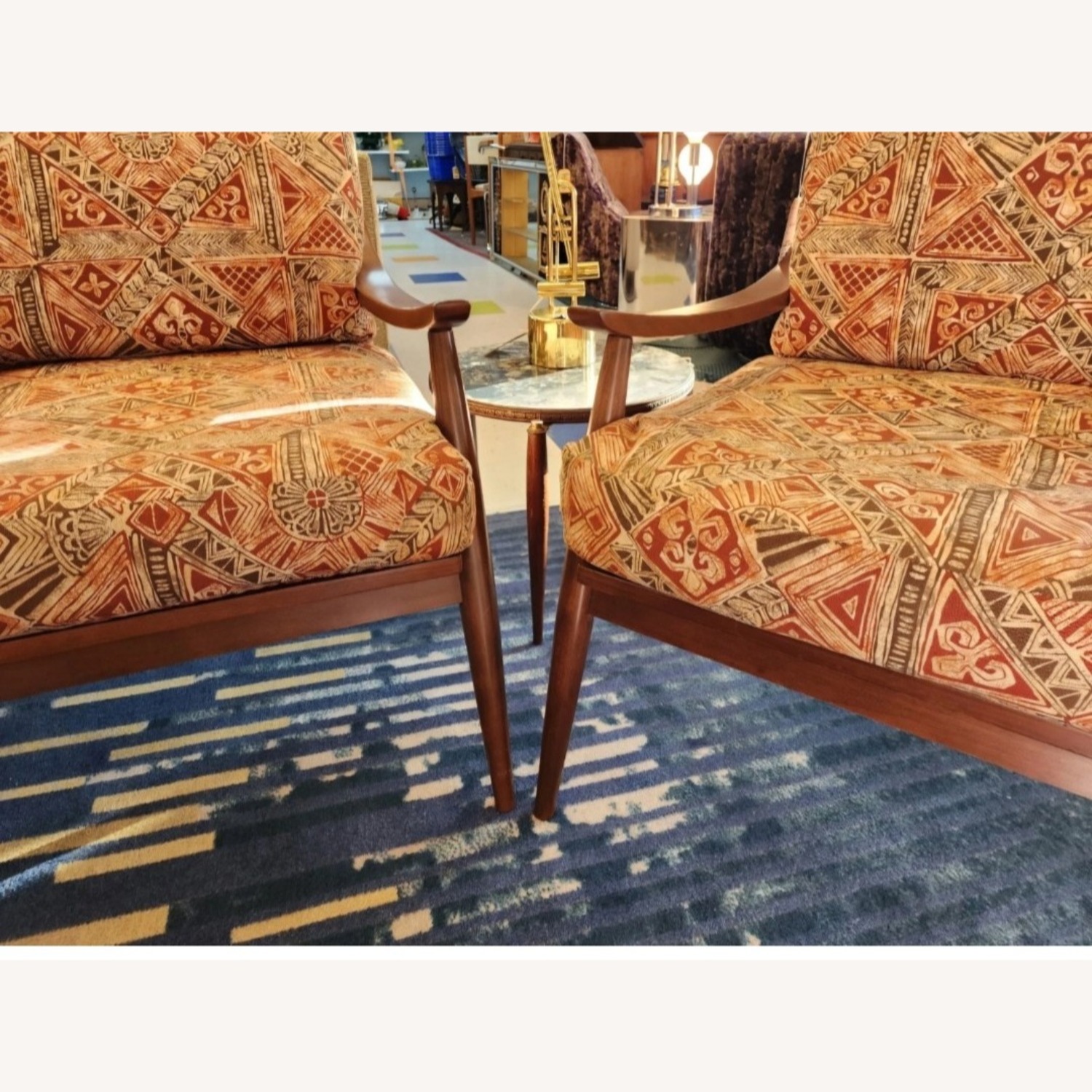 Pair Of 1950s Danish Walnut Lounge Chairs - image-2