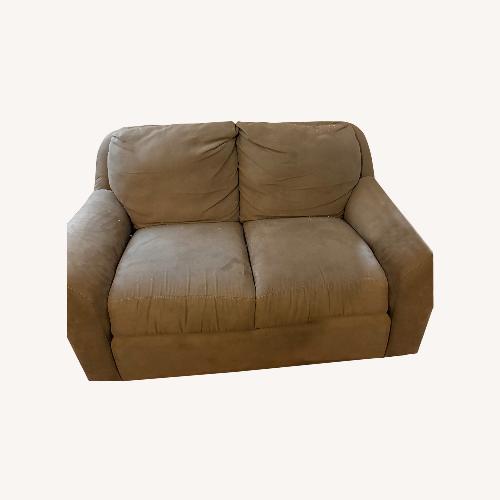 Used Raymour & Flanigan Dark Gray Loveseat for sale on AptDeco