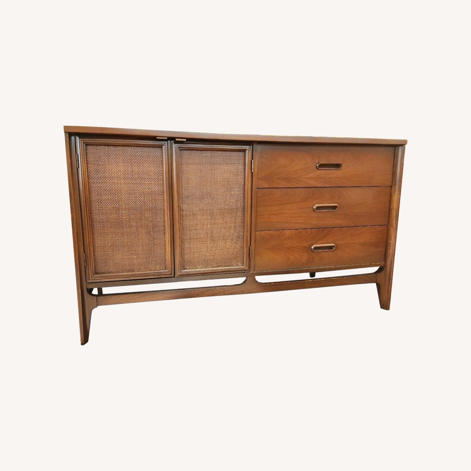 Mid Century Walnut Dresser Sideboard - image-0