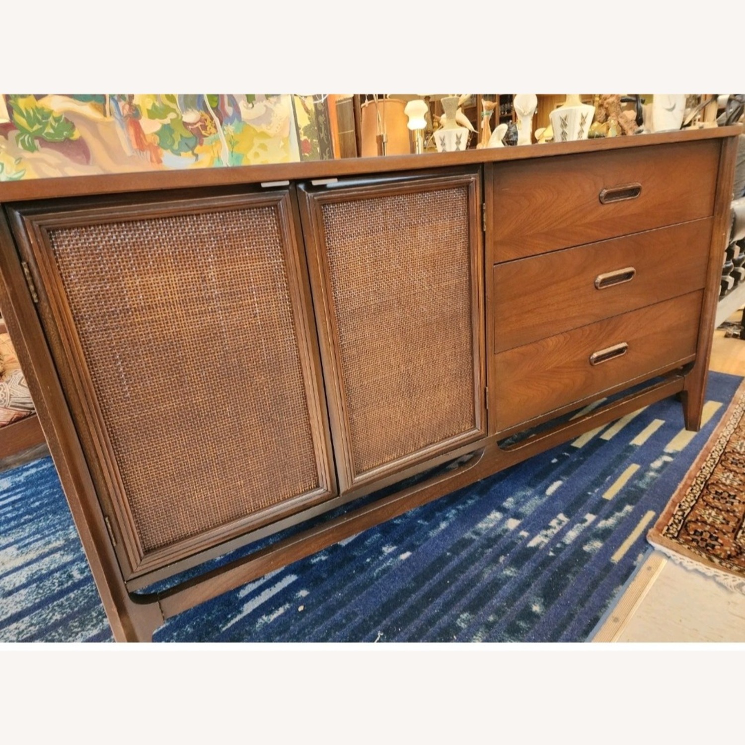 Mid Century Walnut Dresser Sideboard - image-8