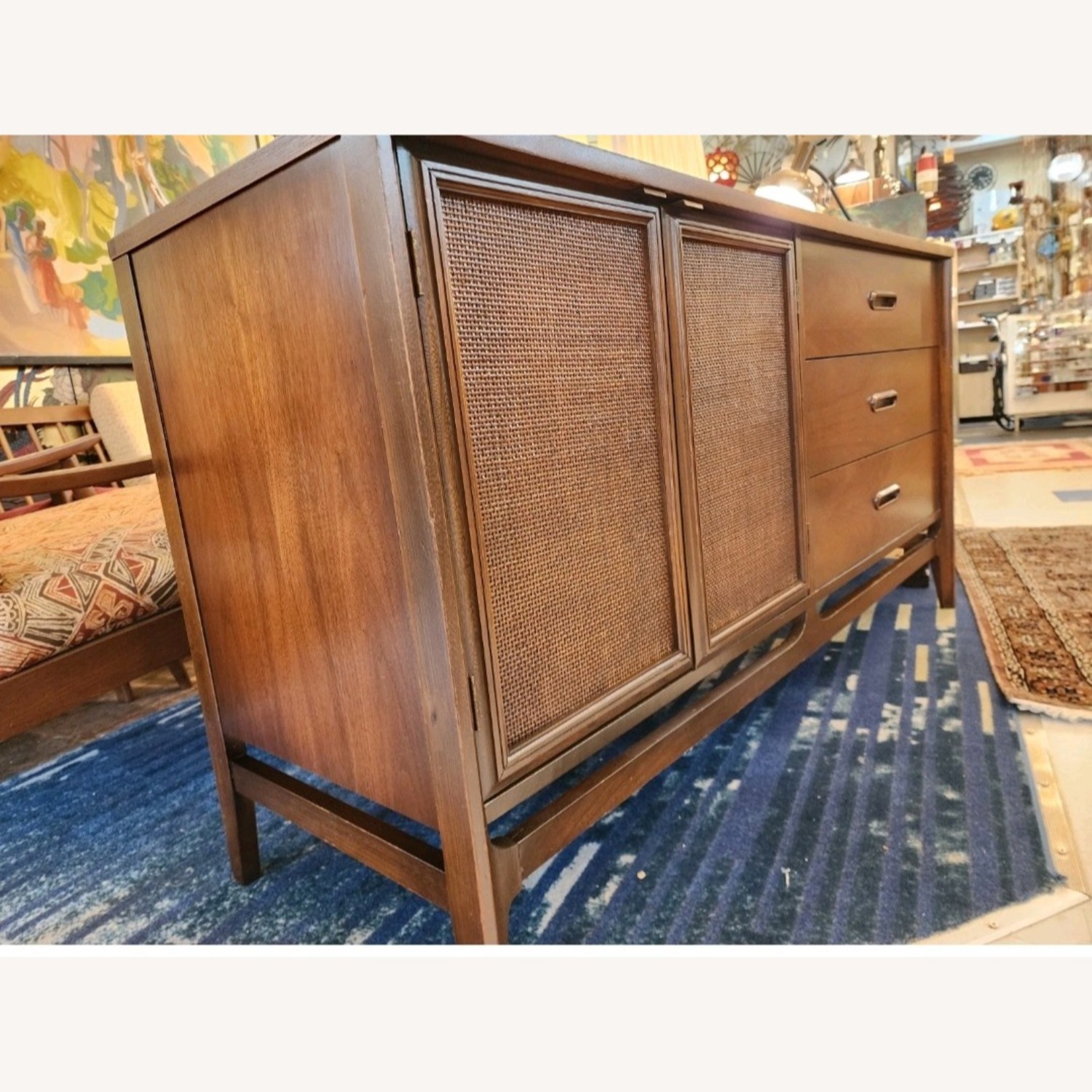 Mid Century Walnut Dresser Sideboard - image-3