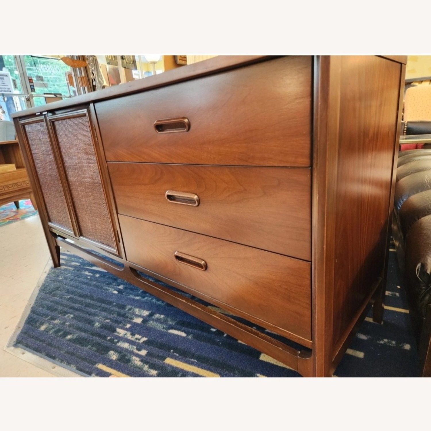 Mid Century Walnut Dresser Sideboard - image-1