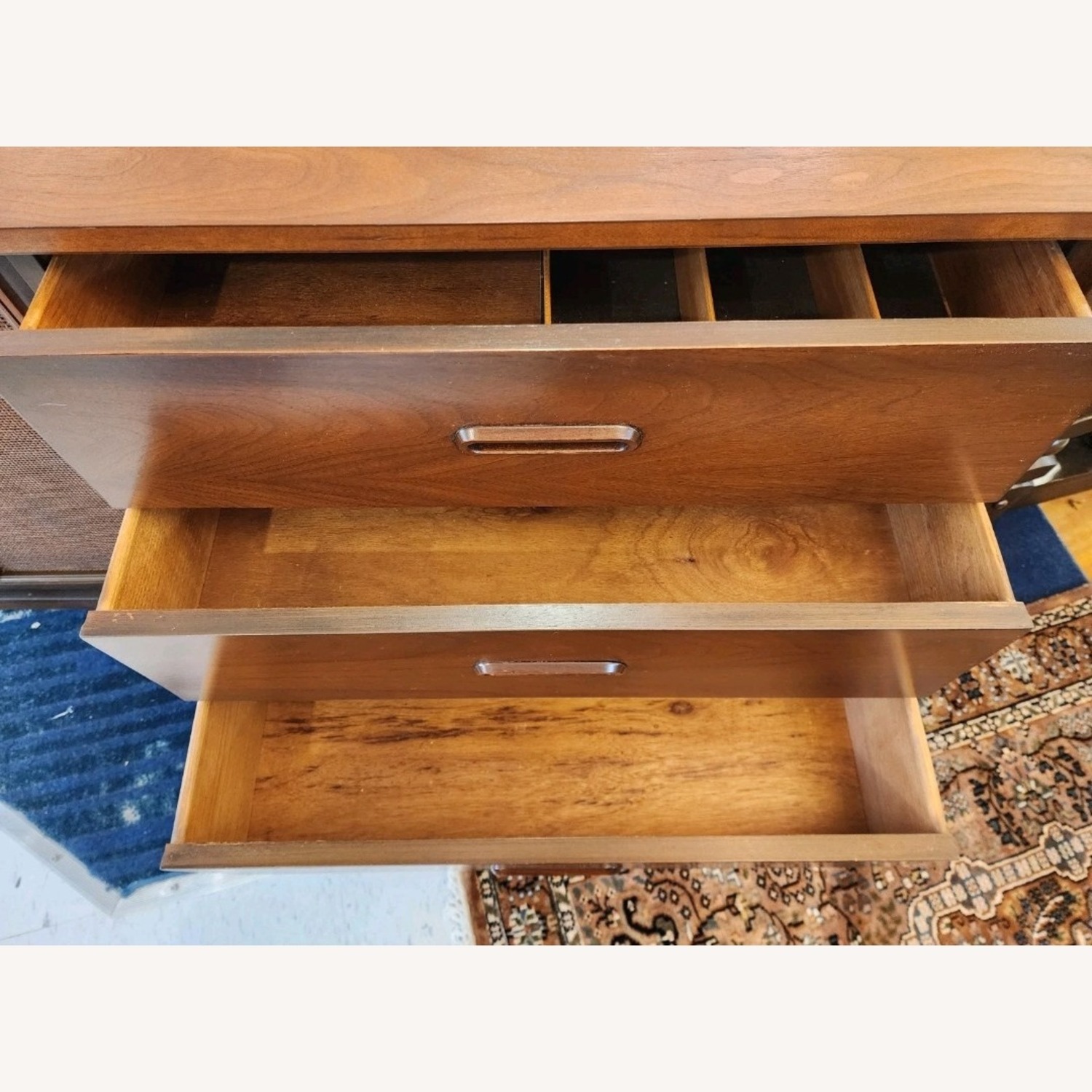 Mid Century Walnut Dresser Sideboard - image-4