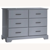 Natart Light Gray Wood Dresser