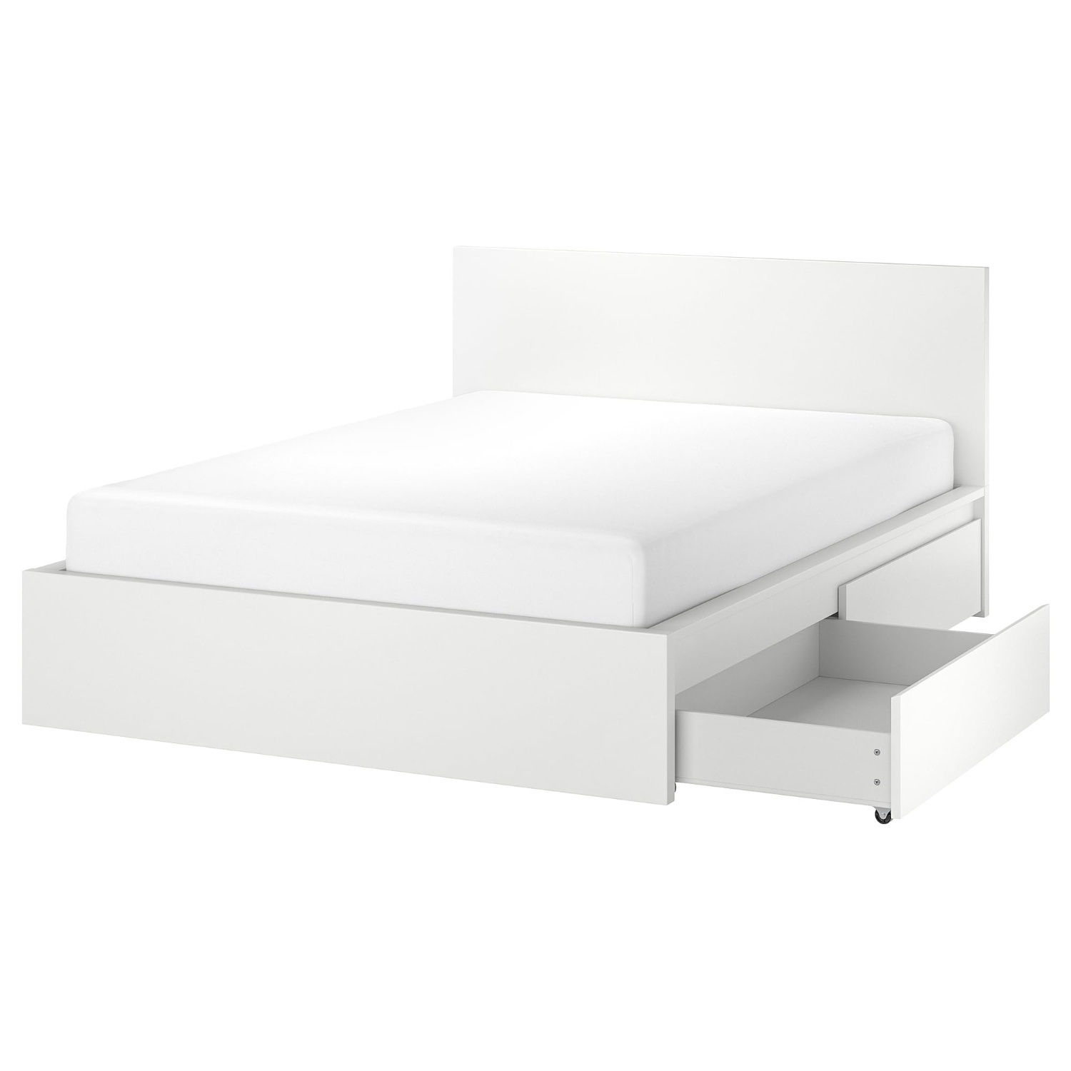 IKEA Malm White Wood Full Bed - image-0