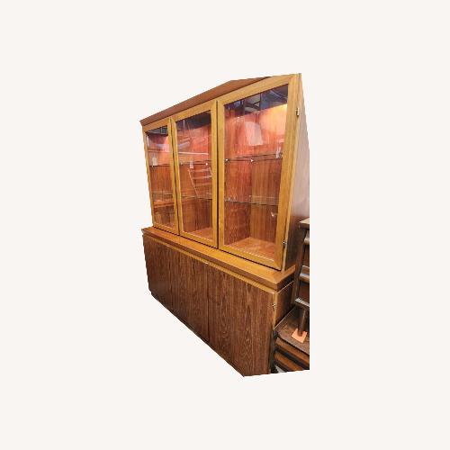 Used Danish Modern Skovby  2 Piece Teak Hutch for sale on AptDeco