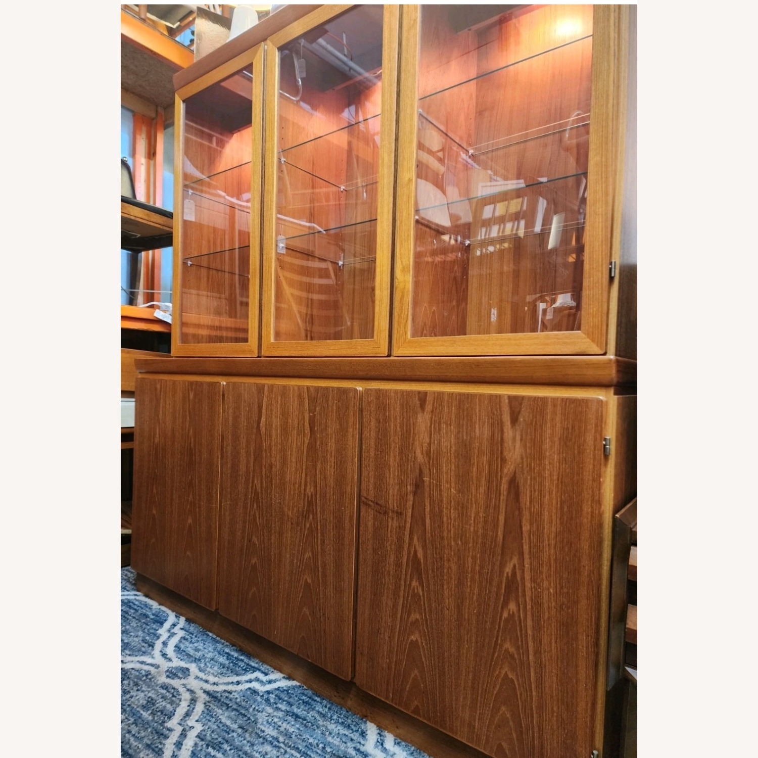 Danish Modern Skovby  2 Piece Teak Hutch - image-13