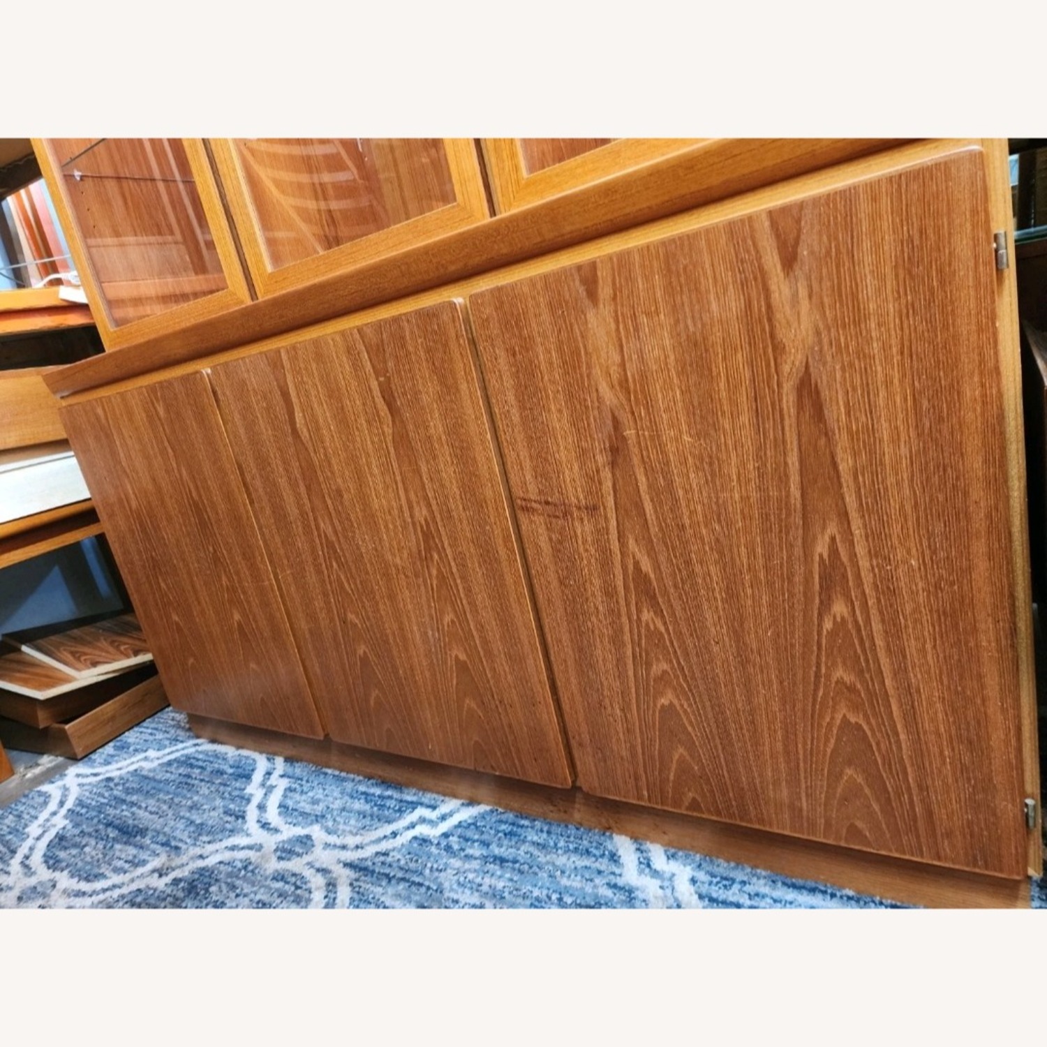 Danish Modern Skovby  2 Piece Teak Hutch - image-3