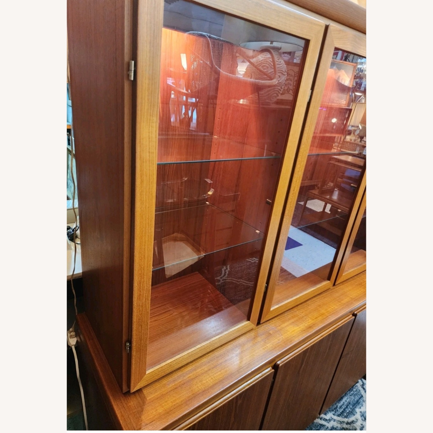 Danish Modern Skovby  2 Piece Teak Hutch - image-11