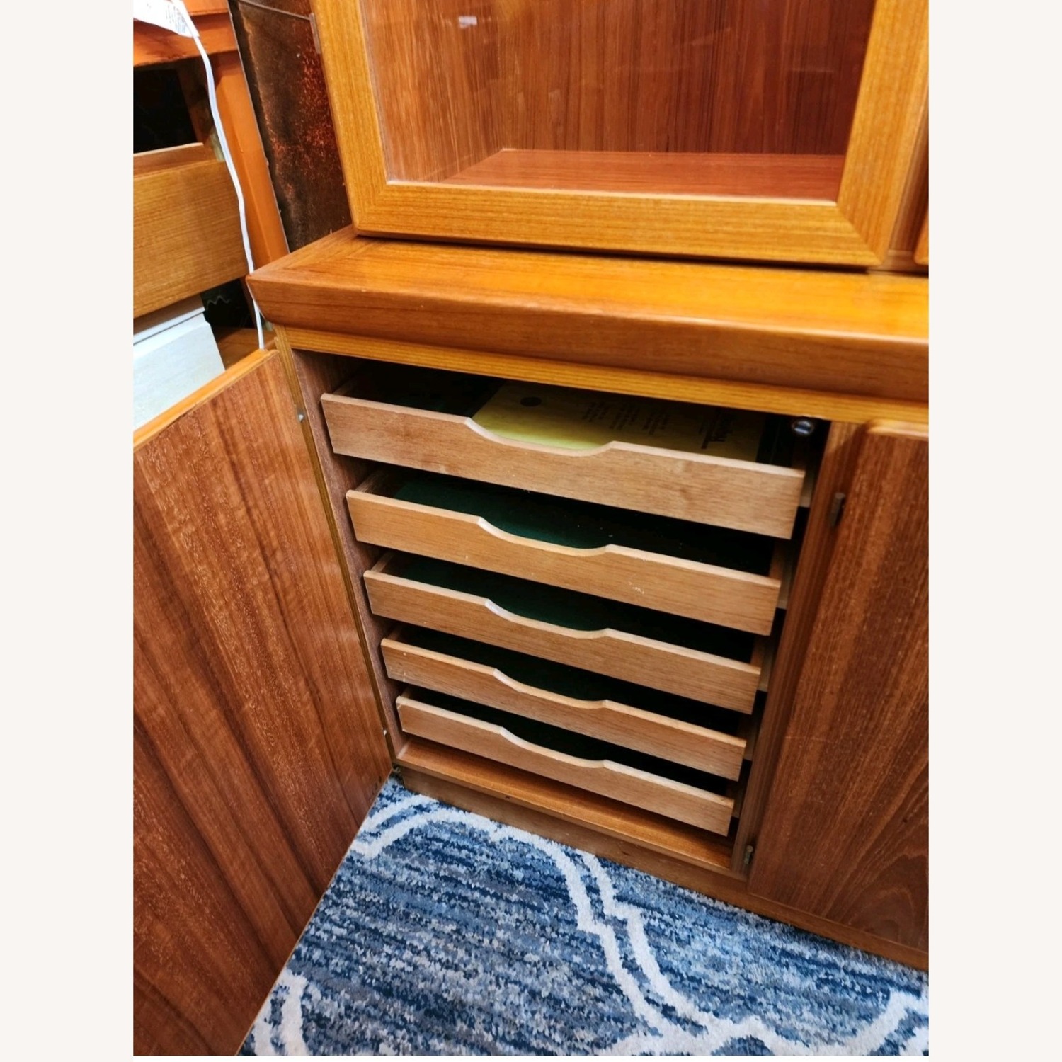 Danish Modern Skovby  2 Piece Teak Hutch - image-5