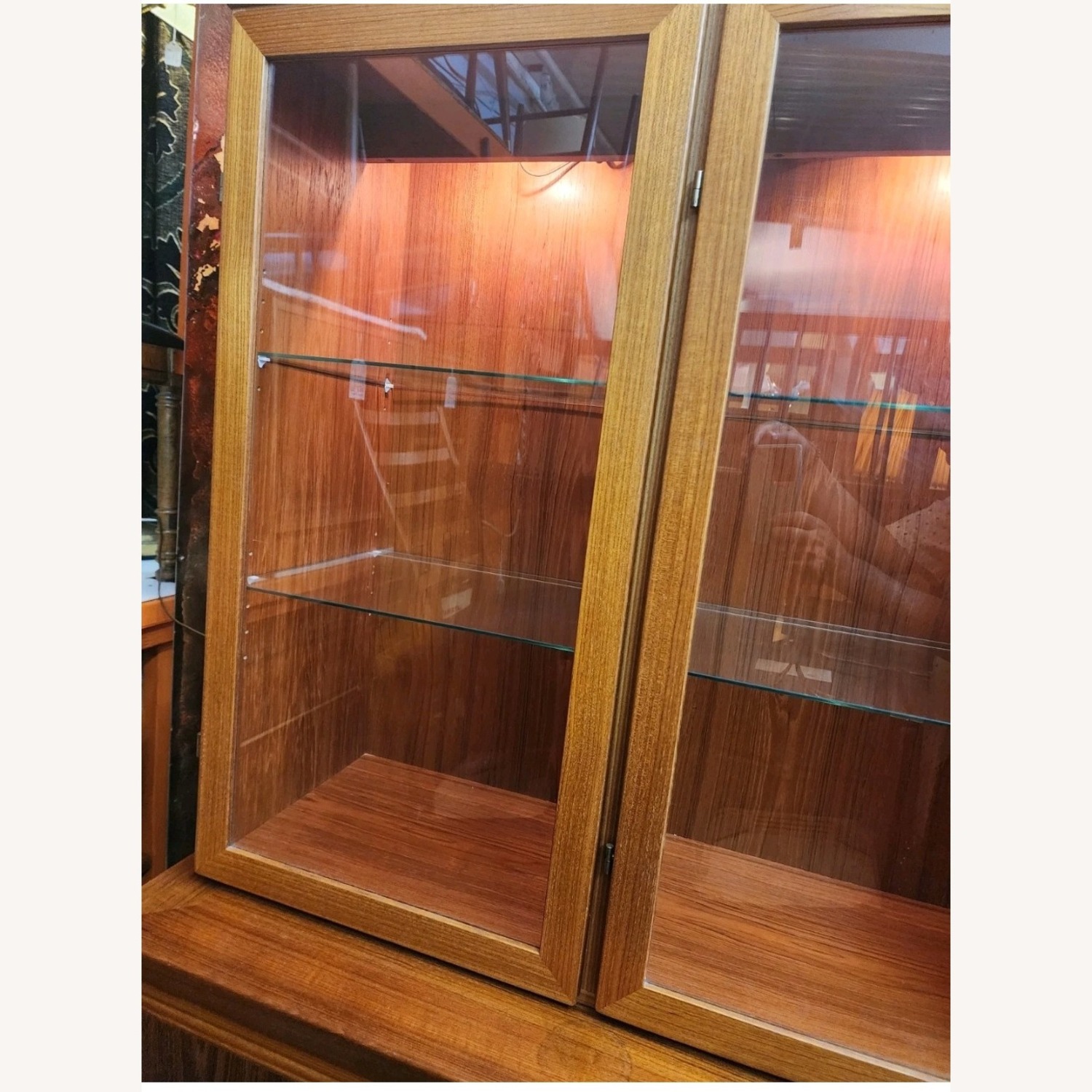 Danish Modern Skovby  2 Piece Teak Hutch - image-2