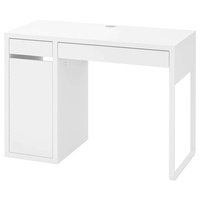IKEA Micke White Wood Desk and Chair