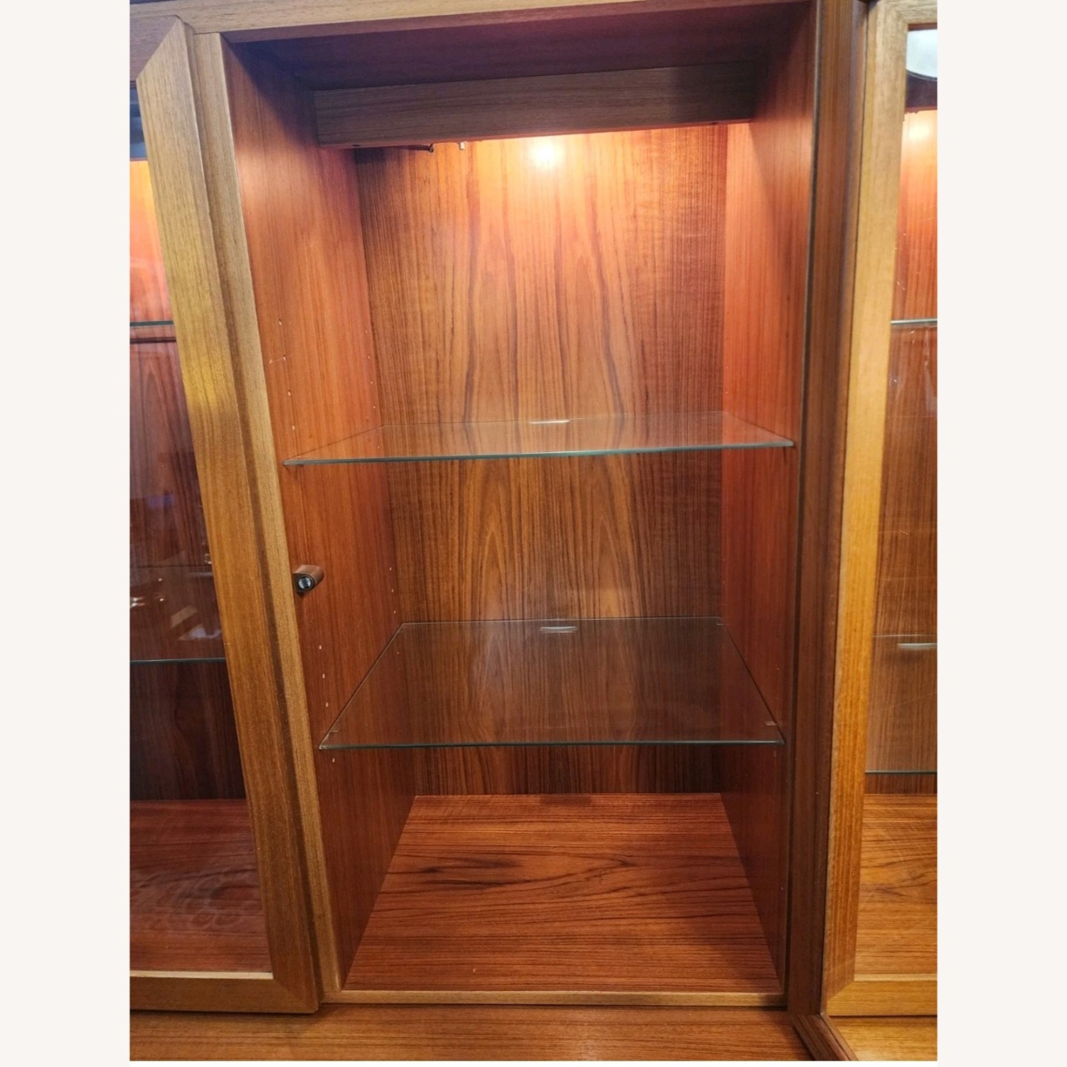 Danish Modern 2- Piece Teak China Hutch - image-5