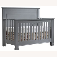 Natart Taylor Gray Light Gray Wood Crib