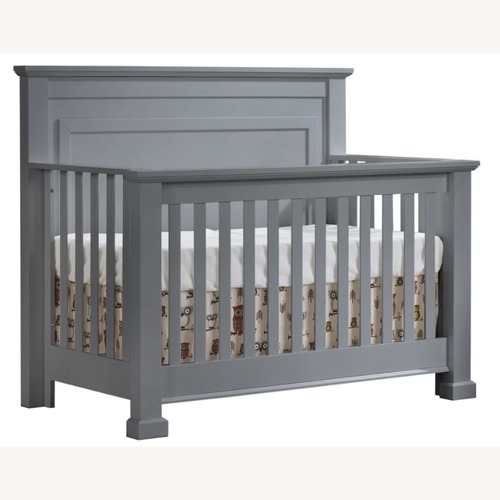 Used Natart Taylor Gray Light Gray Wood Crib for sale on AptDeco