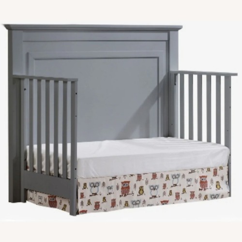 Used Natart Taylor Gray Light Gray Wood Crib for sale on AptDeco