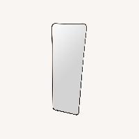 Silver Mirrored Glass Floor Mirror