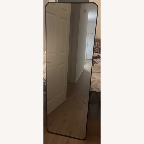 Used Silver Mirrored Glass Floor Mirror for sale on AptDeco