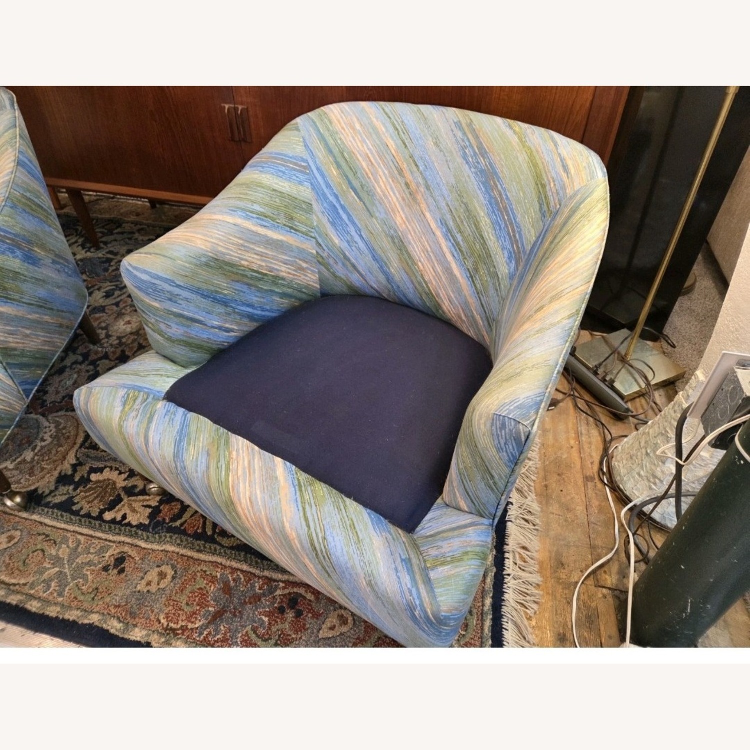 Pair of Mid Century Modern Lounge Club Chairs - image-4