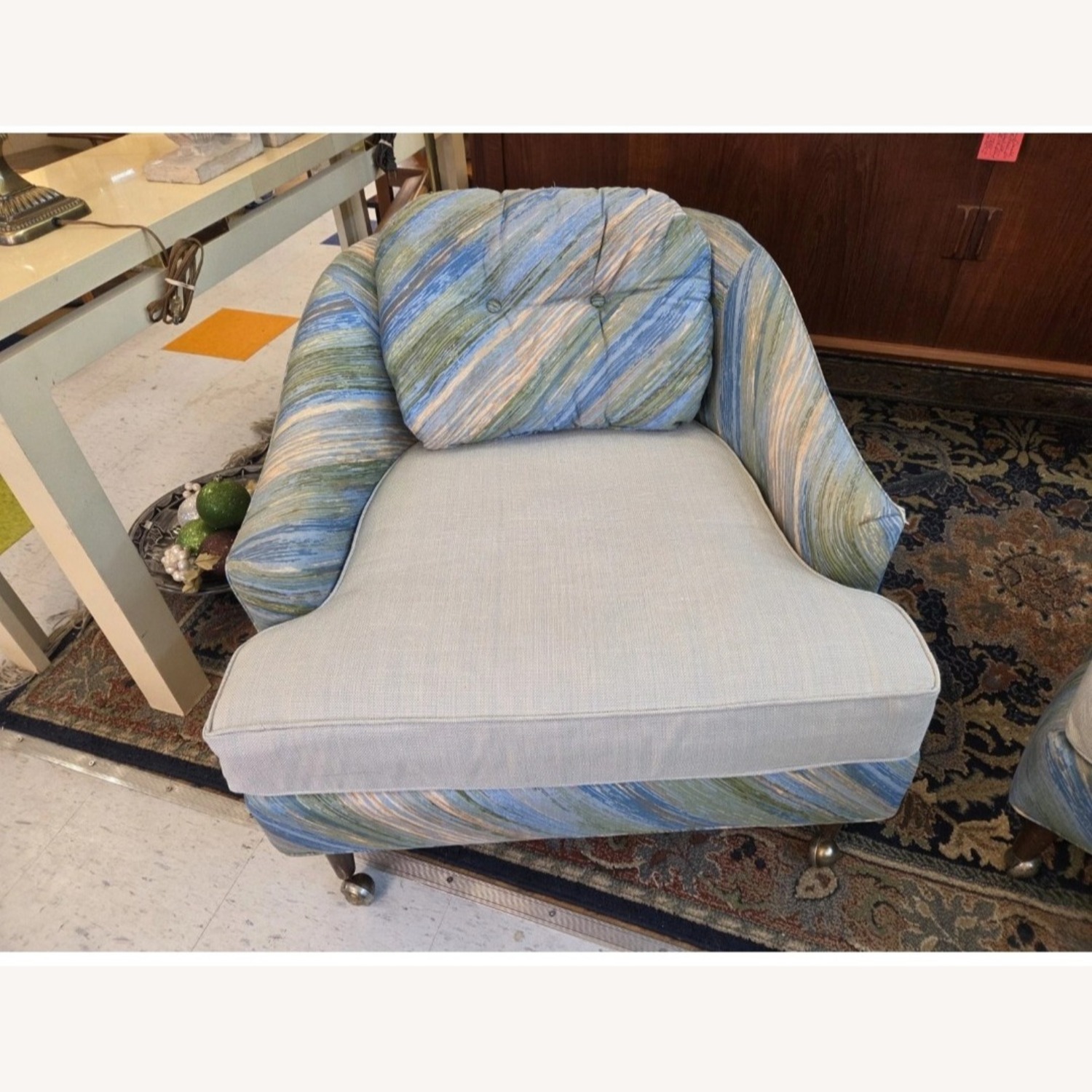 Pair of Mid Century Modern Lounge Club Chairs - image-2