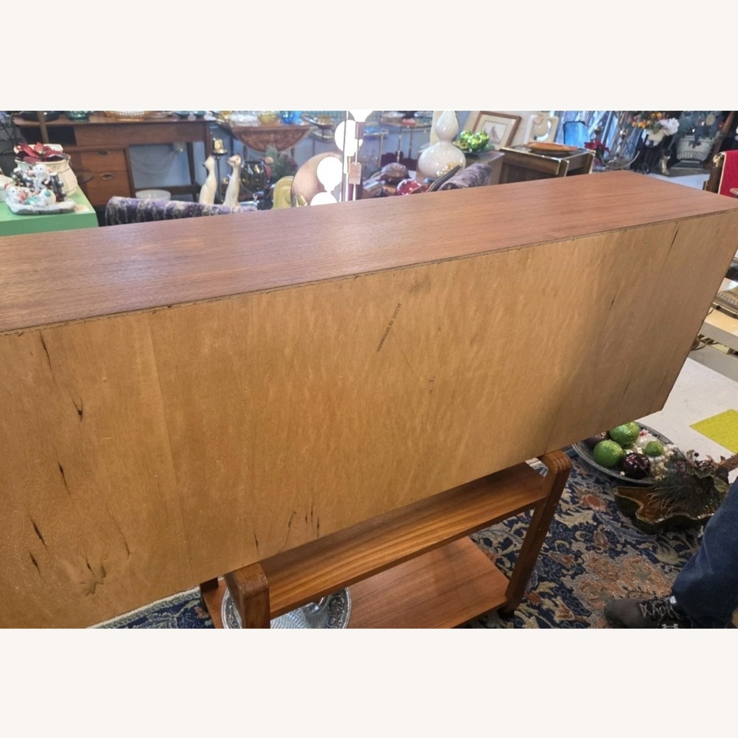 Two Piece Danish Teakwood Floating Hutch - image-15