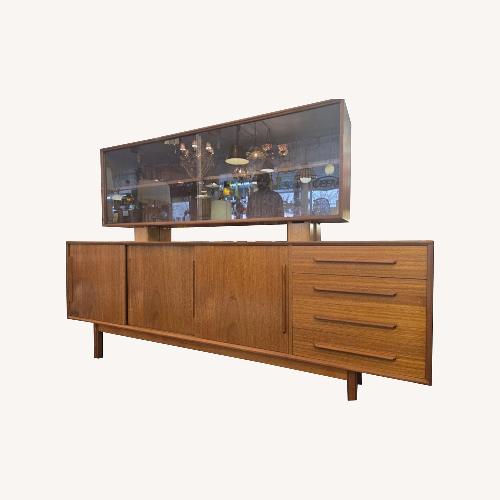 Used Two Piece Danish Teakwood Floating Hutch for sale on AptDeco