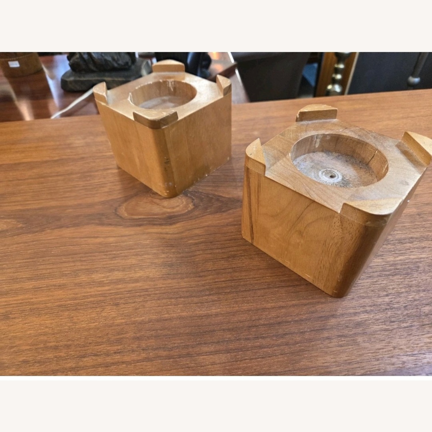 Two Piece Danish Teakwood Floating Hutch - image-14