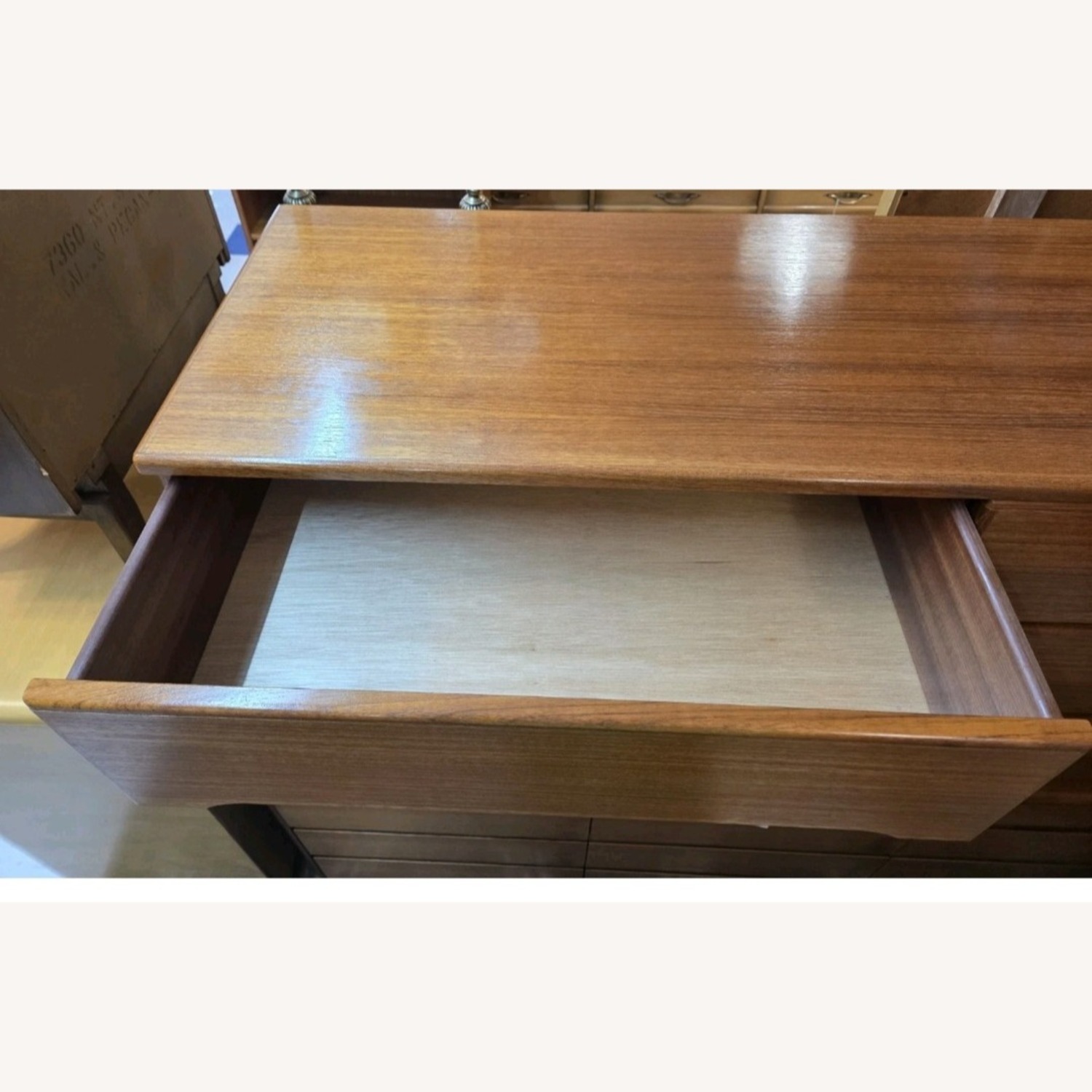 Danish Modern Teak 6 Drawer Dresser - image-3