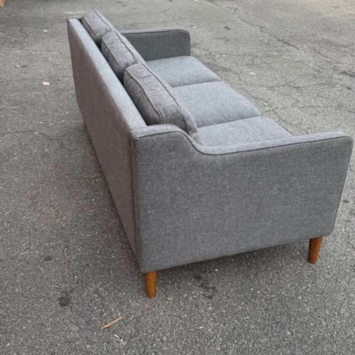 West Elm Light Gray Fabric 3+ Seater Sofa - image-9