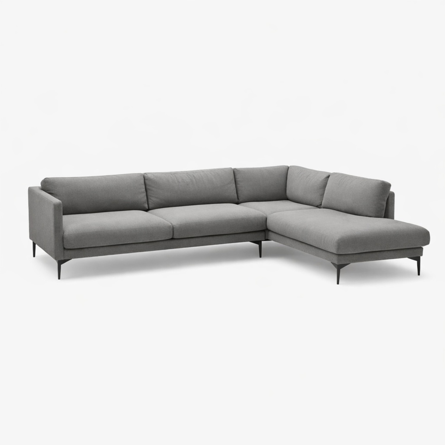 West Elm Dove Gray Sofa - image-0