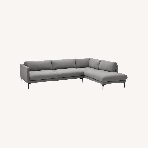 Used West Elm Dove Gray Sofa for sale on AptDeco