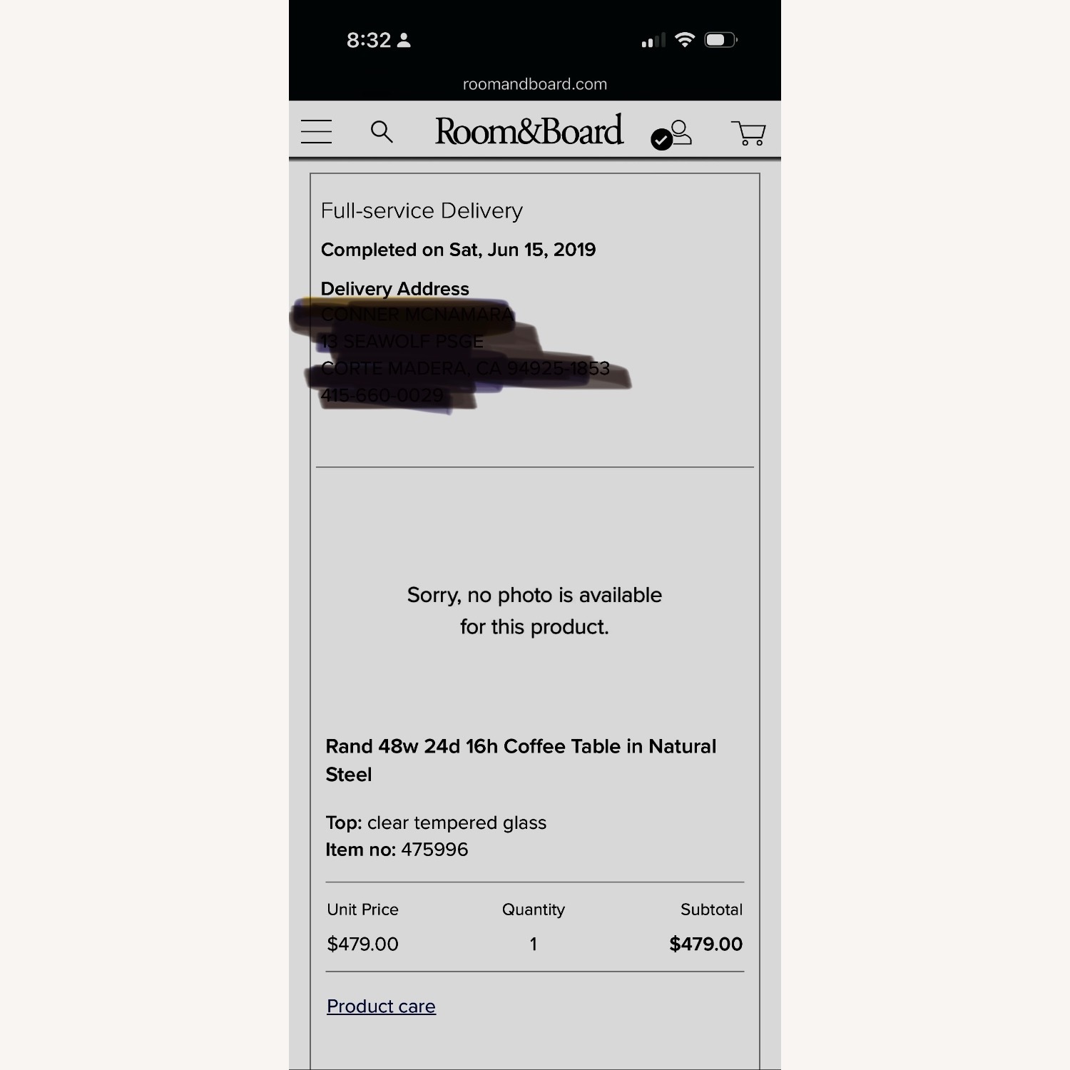 Room & Board Rand Glass Coffee Table - image-5