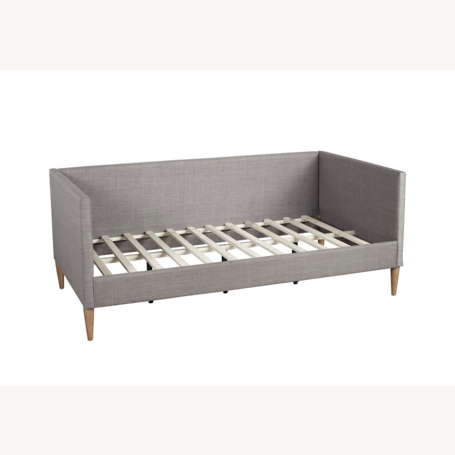 World Market Mid Century Modern Upholstered Gray Daybed - image-2