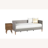 World Market Mid Century Modern Upholstered Gray Daybed