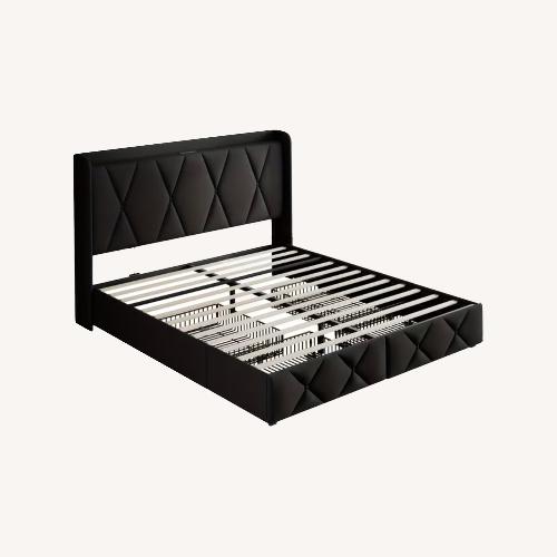 Used Amazon Full Size Bed Frame with 4 Drawers  for sale on AptDeco
