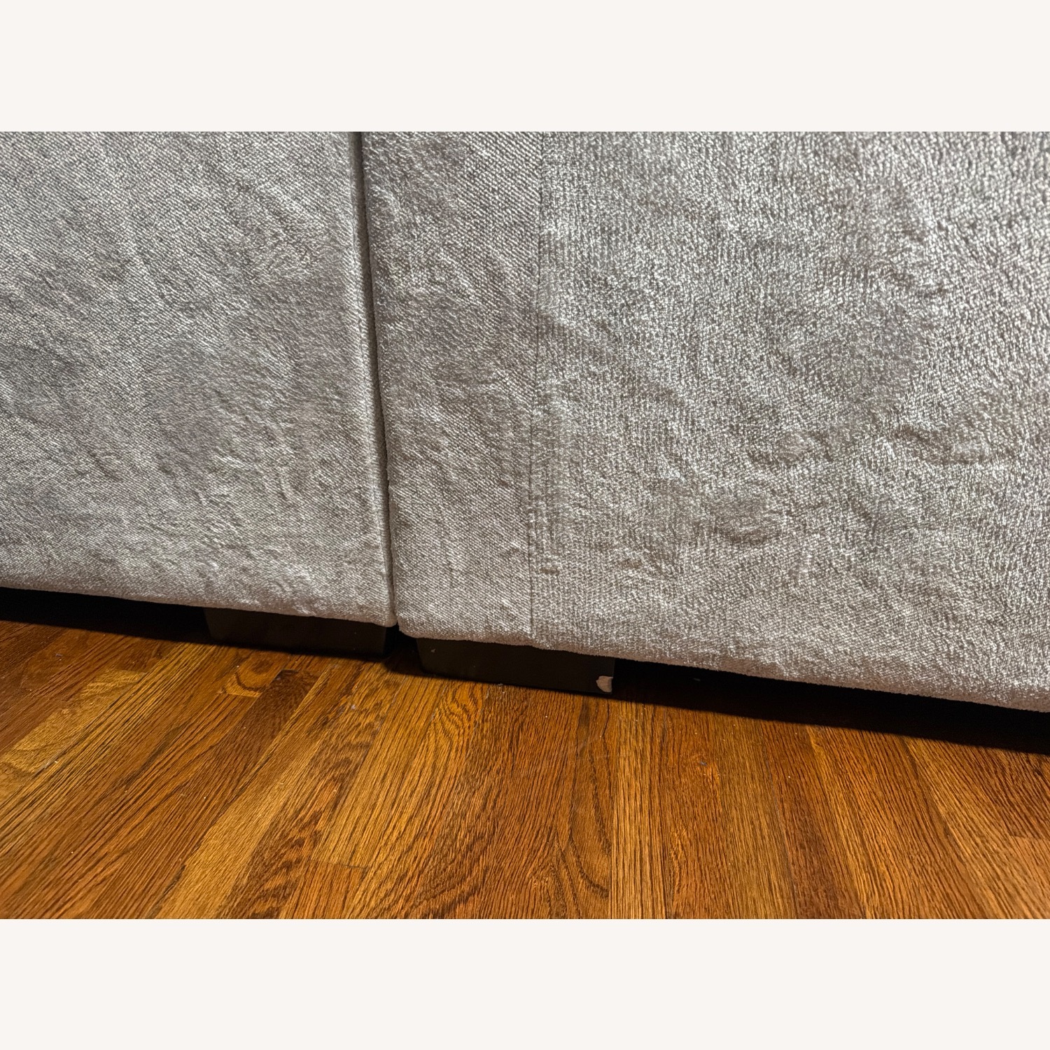 Raymour & Flanigan Silver 3+ Piece Sectional - image-4